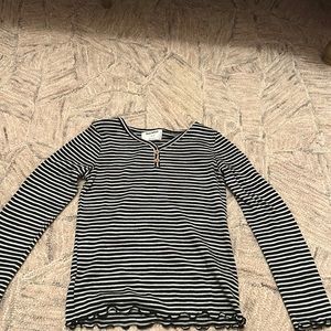 Zebra print long sleeve old navy top